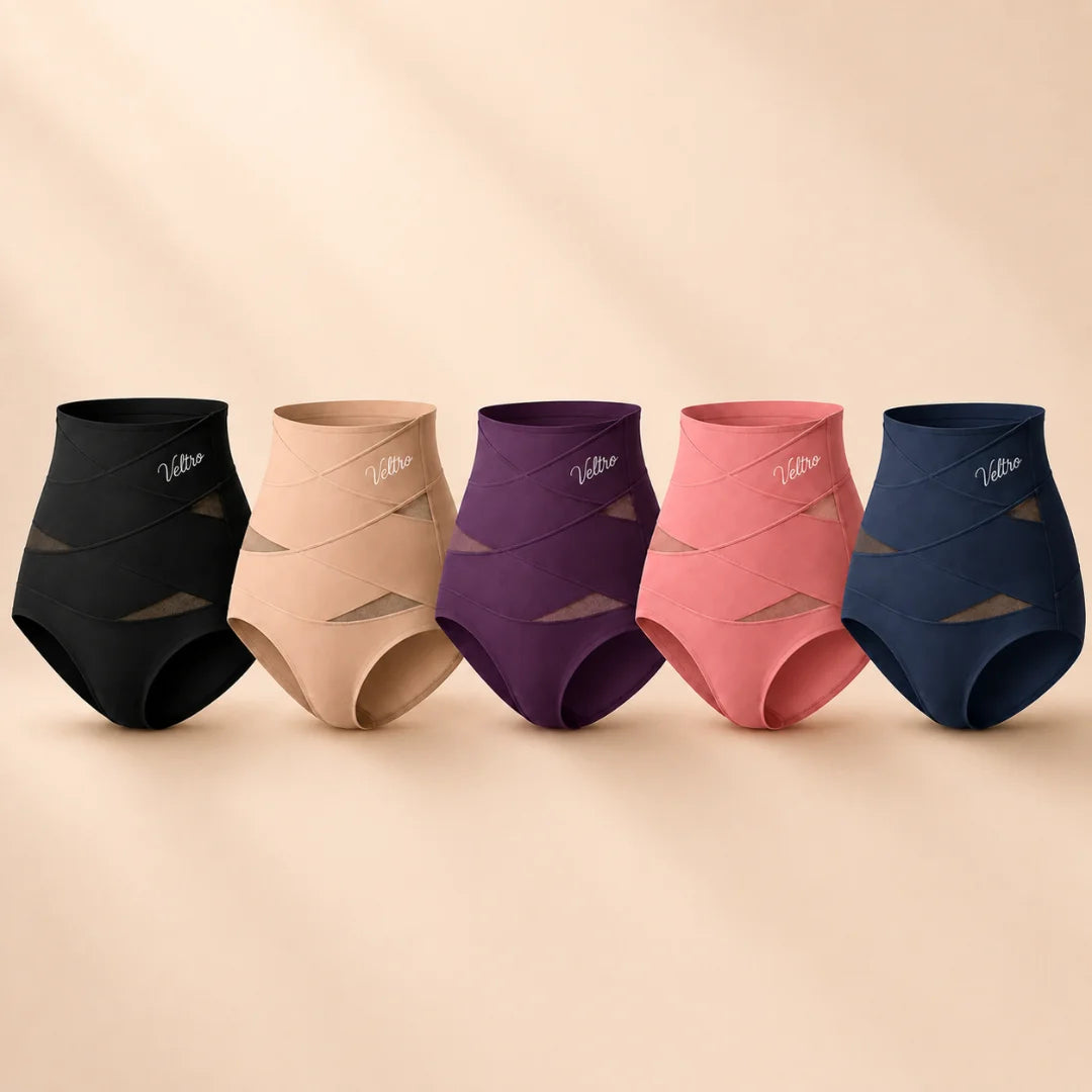 Postpartum shaping brief with 360° cross-bands