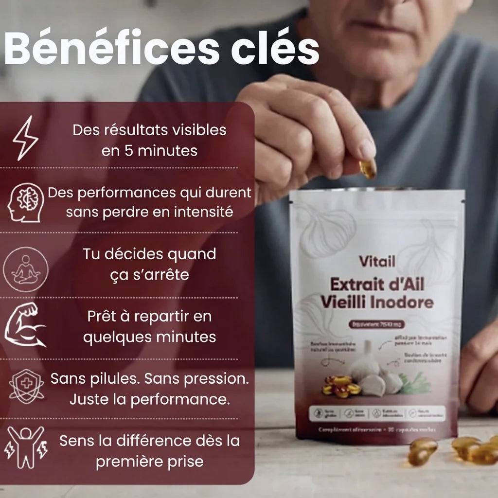 Concentré Érectile à l'Ail Vieilli