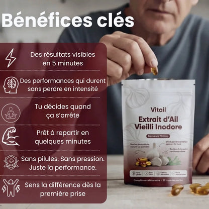 Concentré Érectile à l'Ail Vieilli