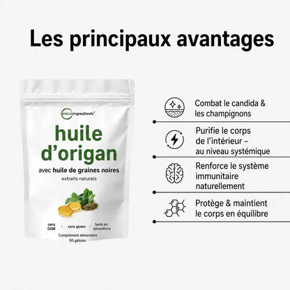Vitail - Huile d'origan avec huile de nigelle