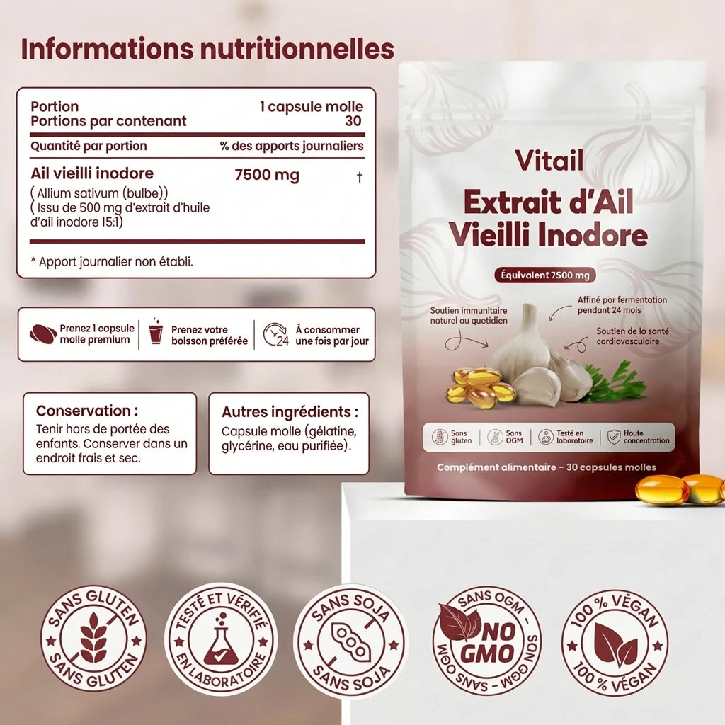 Concentré Érectile à l'Ail Vieilli