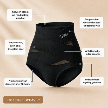 Postpartum shaping brief with 360° cross-bands